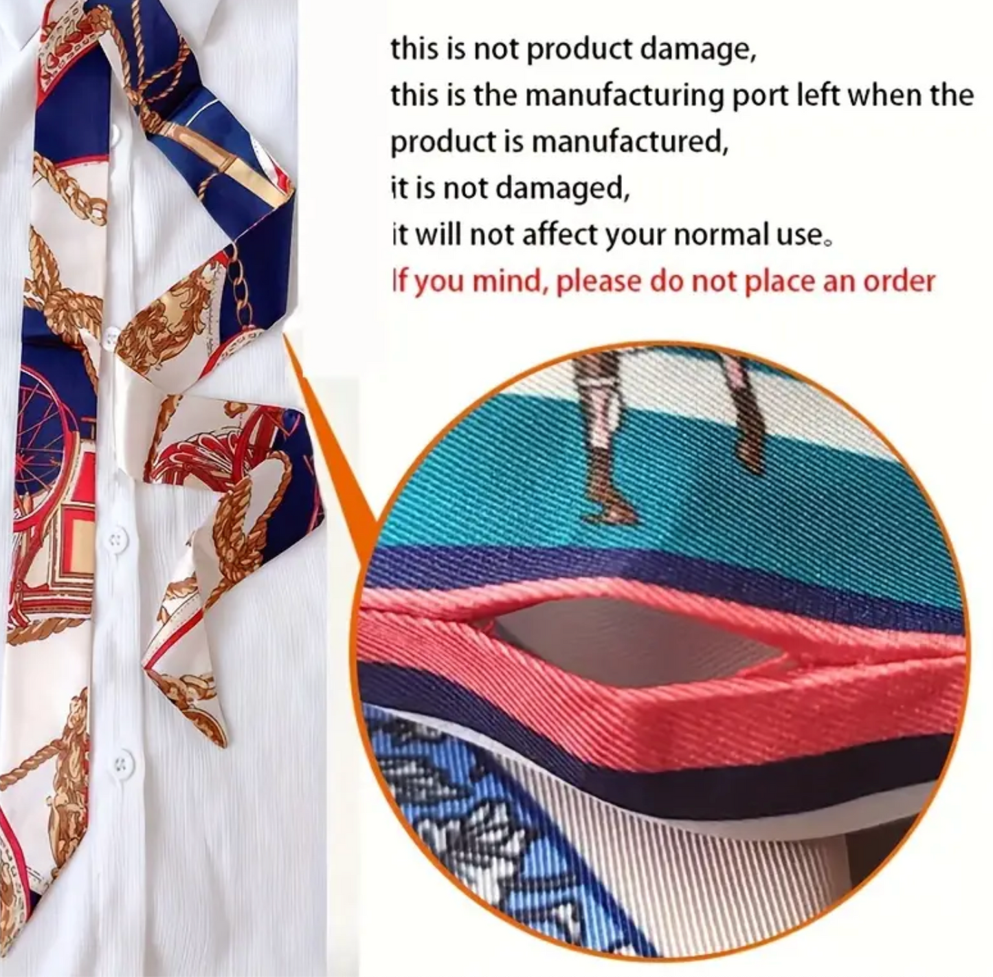 Vintage Tropical Printed Skinny Scarf