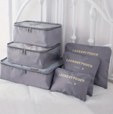 Travel Organizer Set- Gray