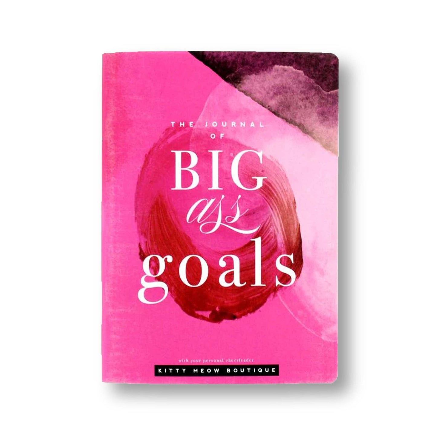 Hot Pink Notebook, BIG GOALS, Inspirational Notebook