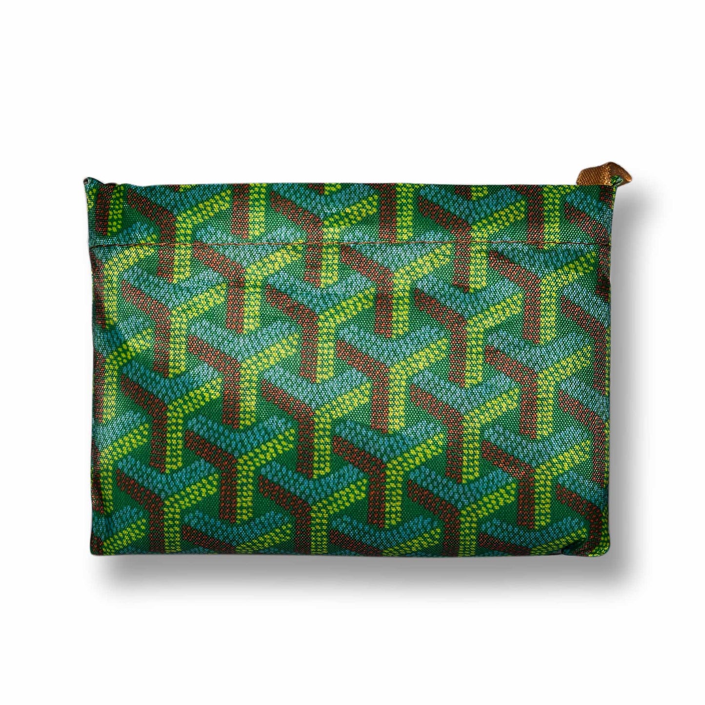 Tuck Away Chic Tote - Green Patterned Tote Bag