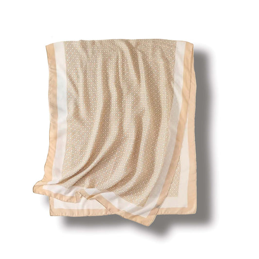 Classic Printed Shawl/Scarf - Beige