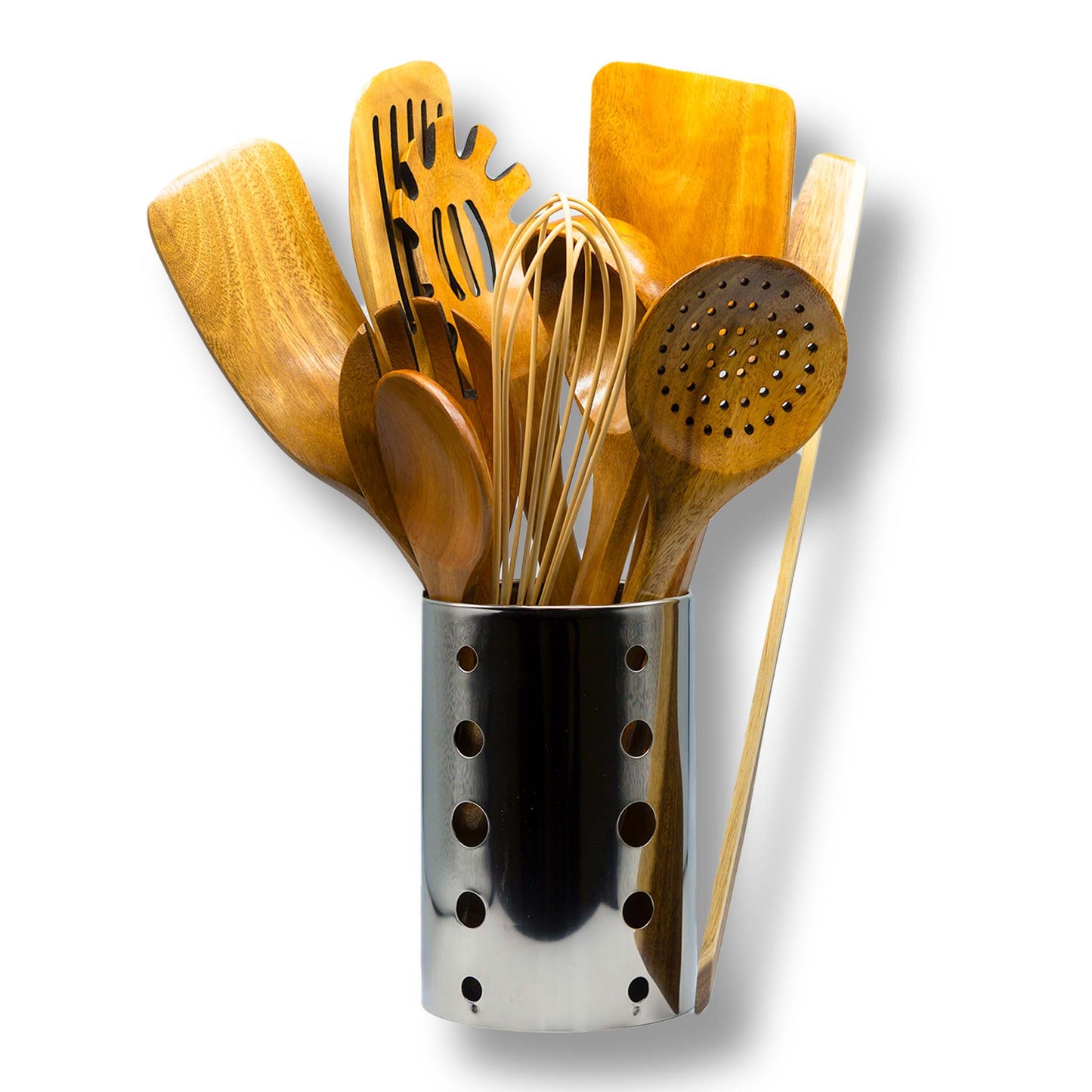 Let's Cook Natural Wooden Utensil Set