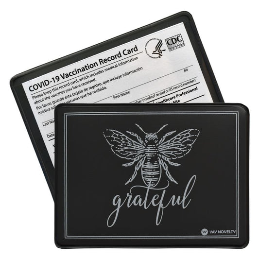 Vaccination Card Holder -   Be Grateful