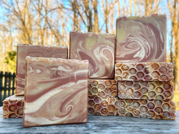 Almond, Milk & Honey Sweet Soap Bar, Farmer's Market Collection