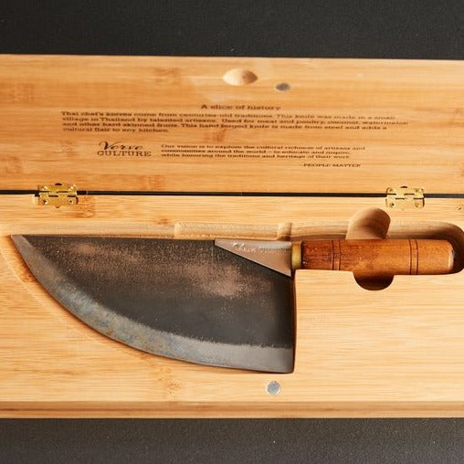 Collector Thai Chef's Moon Knife