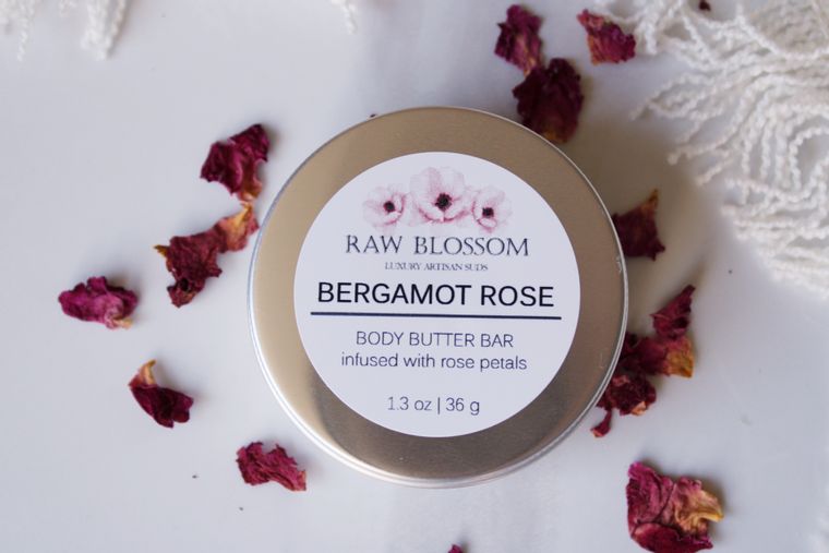 Bergamot Rose Body Butter Bar